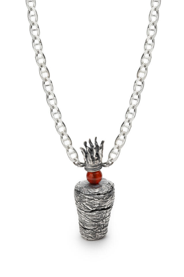 sterling silver, carnelian